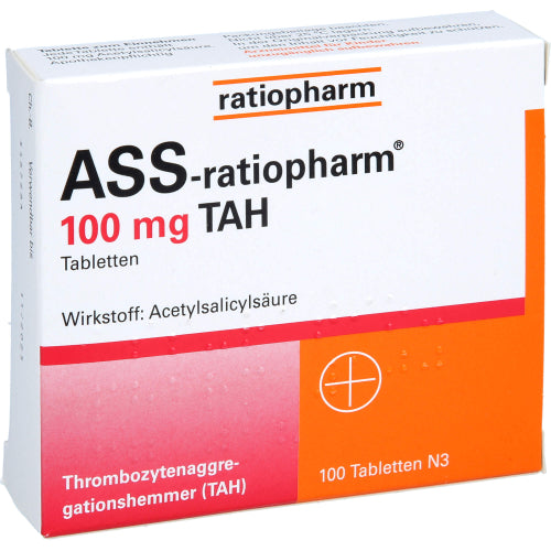 ASS Ratiopharm 100 mg TAH (100 stk.)