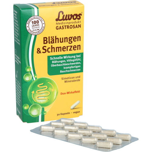 Luvos Gastrosan oppustethed og smerter (30 stk.ück)