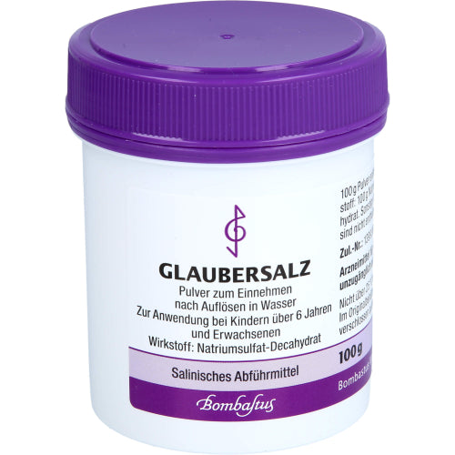 Glaubersalz (natriumsulfat) übersetzt ins Dänische ist „Glaubersalte (natriumsulfat)“. (100 g)