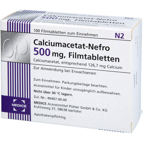Calciumacetat Nefro 500mg (100 St.)