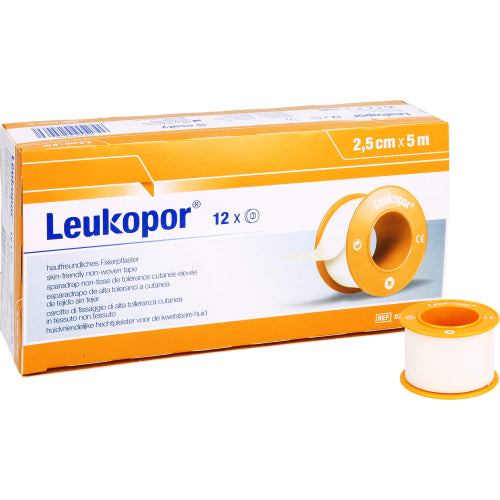 Leukopor 5MX2.5cm (12 stk.)