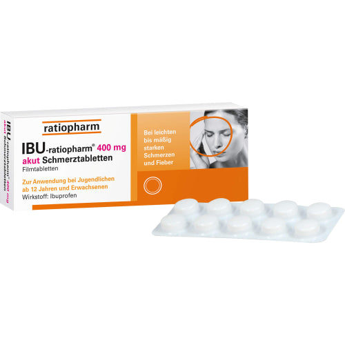 IBU Ratiopharm 400mg Akut (20 stk.)