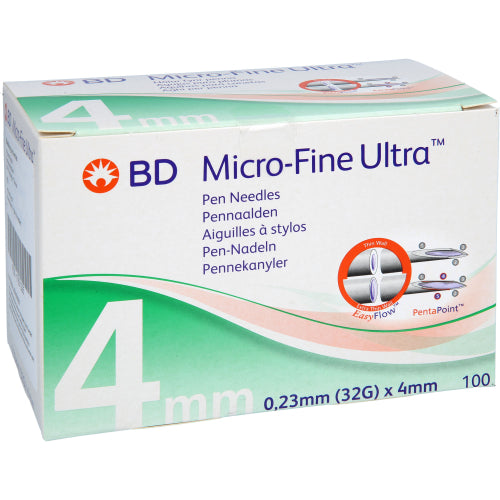 Bd Micro-Fine Ultra Pen-Nåle 0,23x4mm (100 stk.ück)