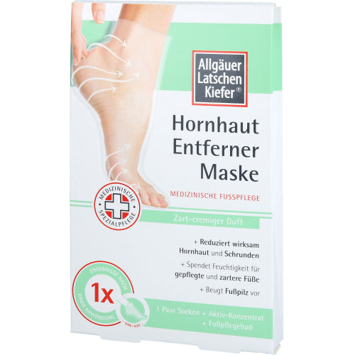 Allgäuer Latschenkiefer Hornhautfjerner Maske Cremig Sæt (1 Packung)