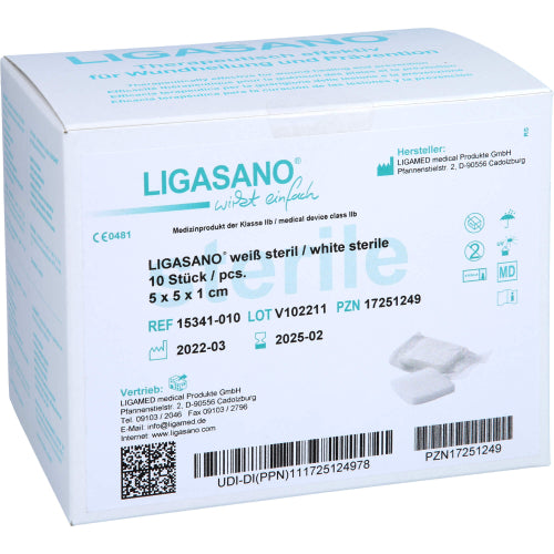 Ligasano Weiß S 5X5X1cm (10 Stk.)