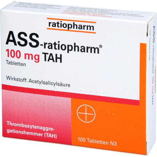 ASS Ratiopharm 100 mg TAH (100 stk.)