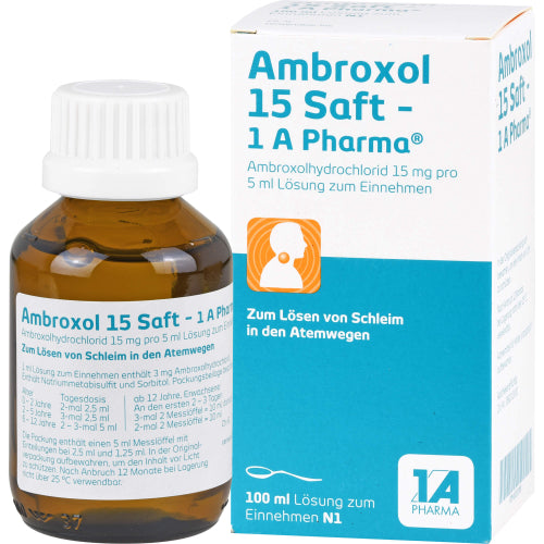 Ambroxol 15 saft 1A Pharma (100 ml)