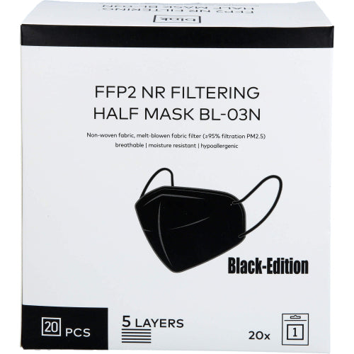 Blnk BL-03N FFP2 Schwarz (20 Stk.)