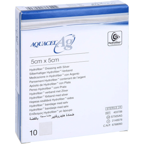 Aquacel AG 5X5 cm Komp (10 stk.)