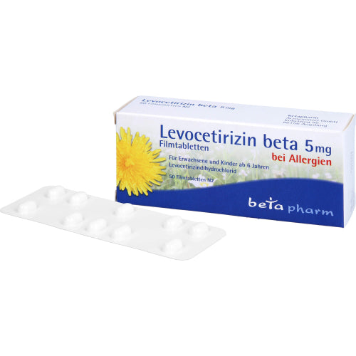 Levocetirizin Beta 5 mg (50 stk.)