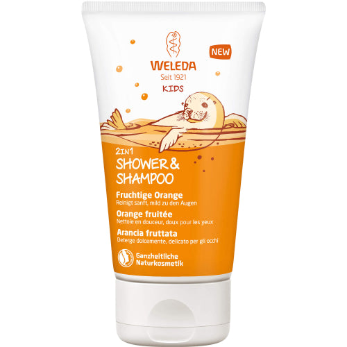 Weleda Kids 2in1 Duschgel & Shampoo Fruchtige Orange (150 ml)
