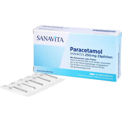 Paracetamol Sanavita 250mg (10 stk.)