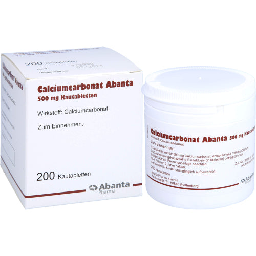Calciumcarbonat Abanta 500 mg Kautabletten (200 Stück)