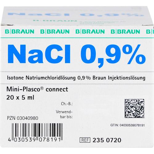 Kochsaltvand 0,9% Miniplas CON (20X5 ml)