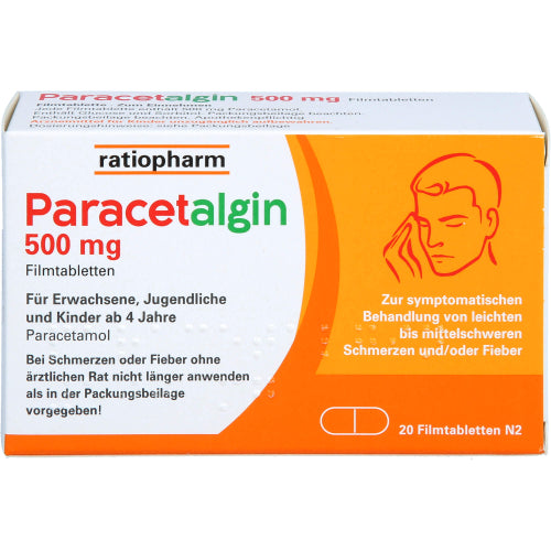 Paracetalgin Ratio 500 mg (20 stk.)