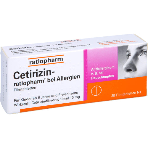 Cetirizin Ratiopharm 10 mg (20 Stk.)