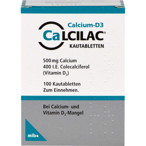 Calcilac Kautabletten 500mg/400IE (100 Stk.)