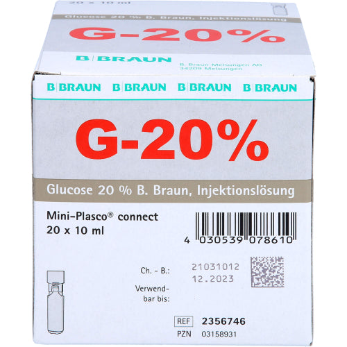 Glukose 20% Braun Minip CO (20X10 ml)