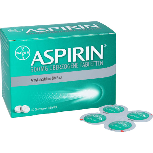 Aspirin 500 mg Overtrukne Tabl. (40 stk.)