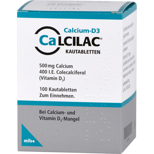 Calcilac Kautabletten 500mg/400IE (100 Stk.)