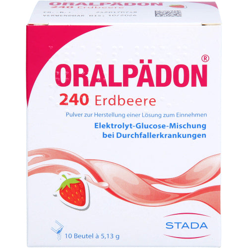 Oralpaedon 240 Erdbeer BTL (10 Stk.)