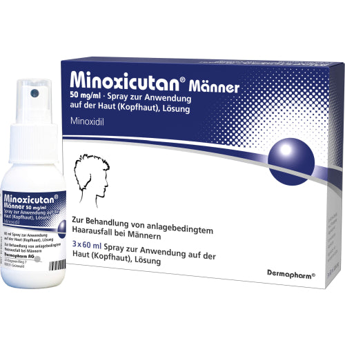 Minoxicutan Männer 50 mg/ml (3X60 ml)