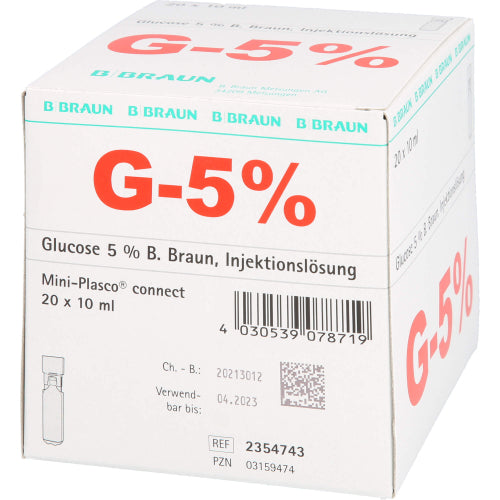 Glukose 5% Braun Minip CO (20X10 ml)