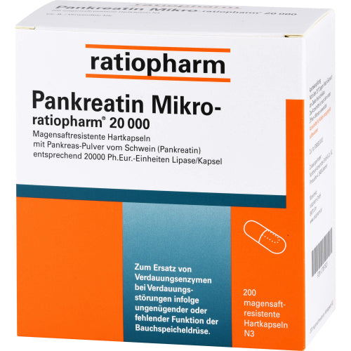 Pankreatin Mikro-Ratiopharm 20000 (200 stk.ück)