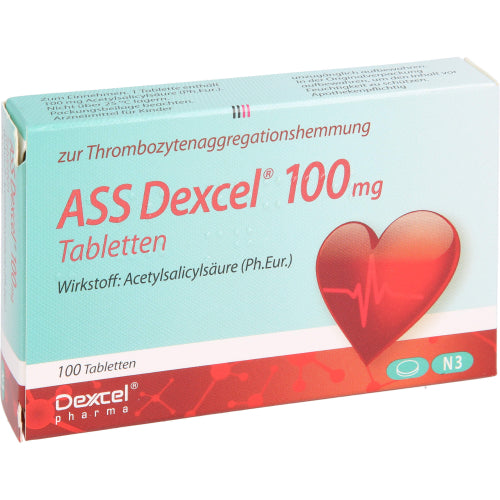 ASS Dexcel 100mg tabletter (100 stk.)
