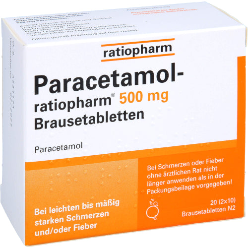 Paracetamol Ratio 500mg (20 stk.)