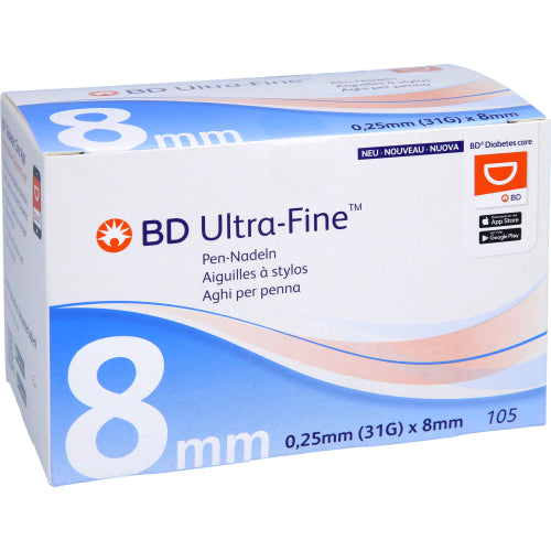 BD Ultra Fine PEN Nål 8mm (105 stk.)