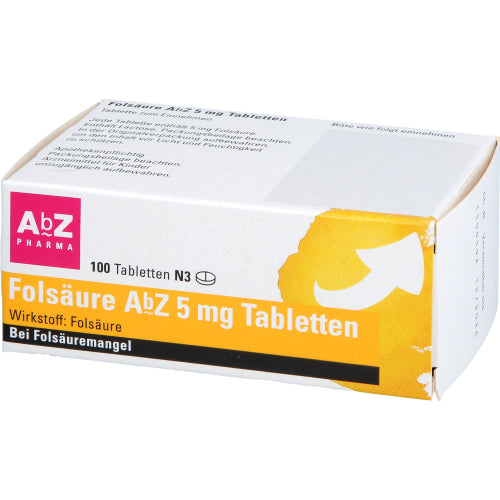 Folsäure ABZ 5mg Tabletten (100 Stk.)