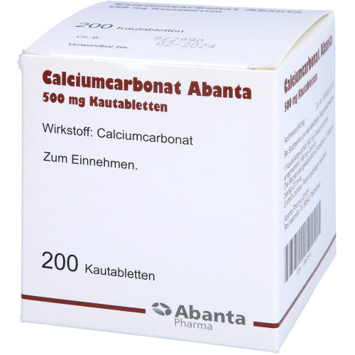 Calciumcarbonat Abanta 500 mg Kautabletten (200 Stück)