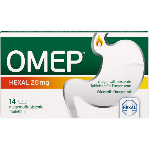 Omeprazol Hexal 20 mg magtarmtabletter (14 stk.ück)