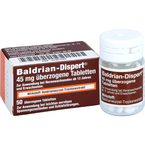 Baldrian Dispert 45mg (50 stk.)