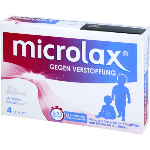 Microlax rektalopløsning med kort tubenakke (4 stk.ück)
