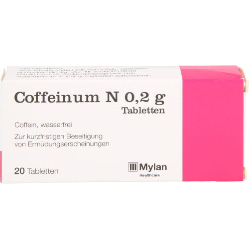 Koffein N 0,2 g (20 stk.)