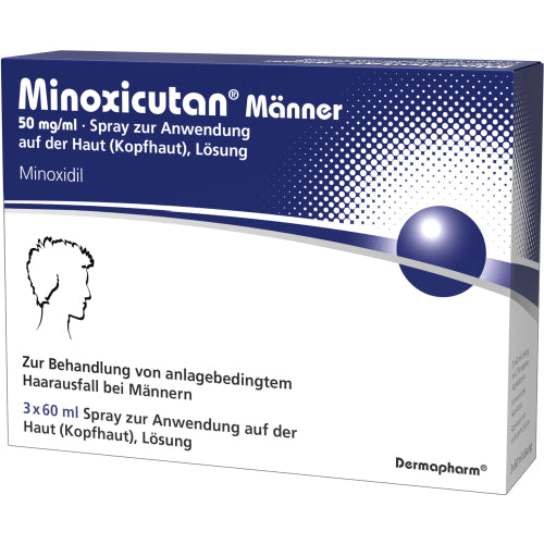Minoxicutan Männer 50 mg/ml (3X60 ml)