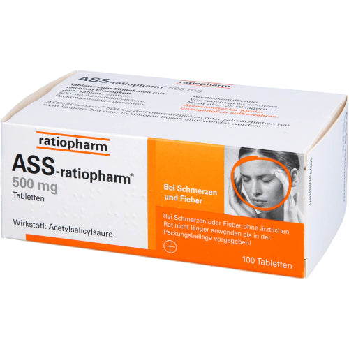 ASS Ratiopharm 500mg (100 stk.)
