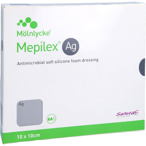 Mepilex AG SCH 10X10cm ST (5 St.)