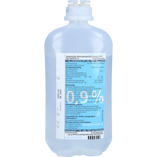 Isotonisk NaCl 0,9% Deltamedica Plastikinf. (10X500 ml)