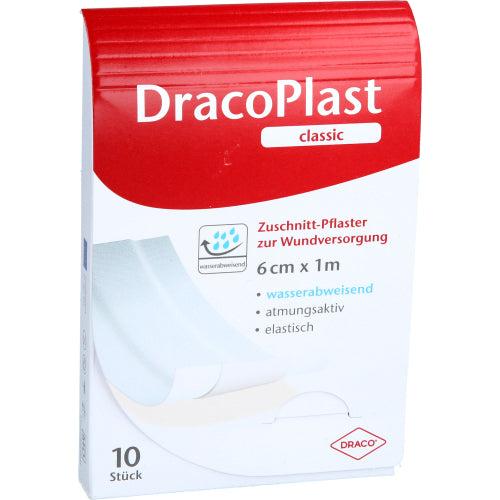 Dracoplast Clas 6cmX1M HVID (1 stk.)