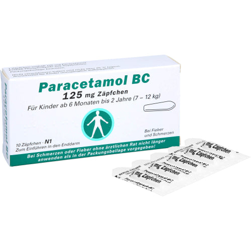 Paracetamol BC 125mg (10 stk.)