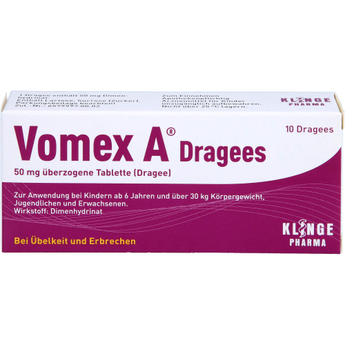Vomex A Dragees 50 mg (10 stk.)