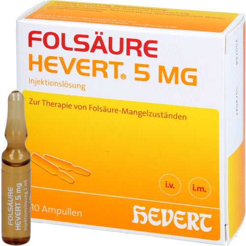 Folsäure Hevert 5mg (10X2 ml)