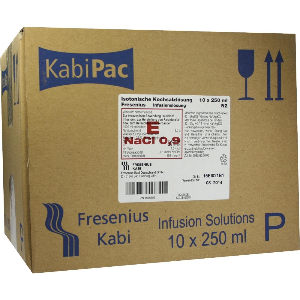 Kochsalz 0,9% Isoton. Lsg. (10X250 ml)
