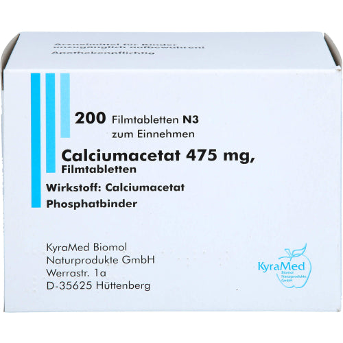 Calciumacetat 475mg (200 stk.)