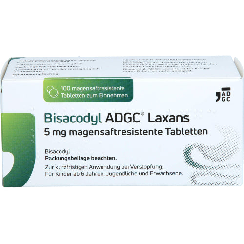 Bisacodyl Adgc Laxans 5 Mg Magensaftresistente Tabl (100 Stk.)