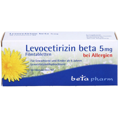 Levocetirizin Beta 5 mg (50 stk.)
