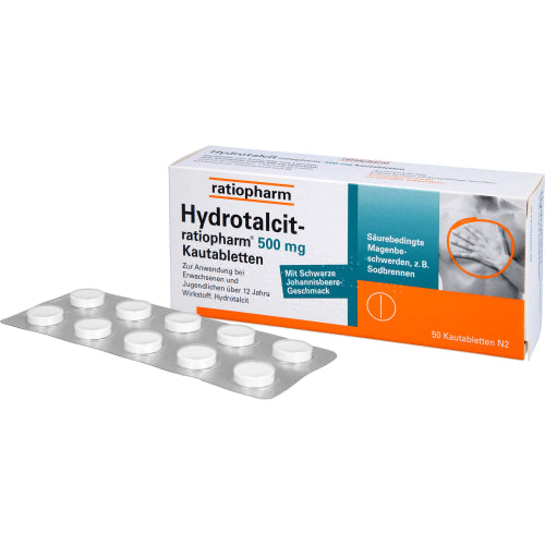 Hydrotalcit-Ratiopharm 500 mg Kautabletten (50 St.)
